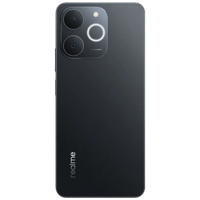Realme Note 70T Smartphone 4GB RAM 256GB ROM Negro Obsidiana Pantalla 6.74" HD+ 90Hz Batería 6000 mAh Carga 15W IP54 Cámara IA